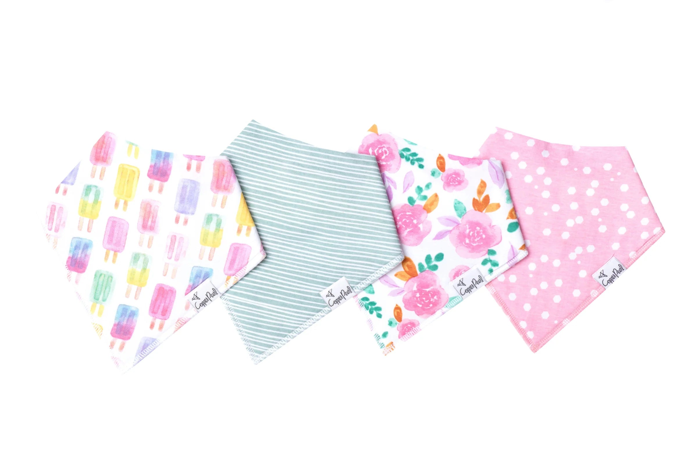 Copper Pearl Bandana Bib Set (4-pack)