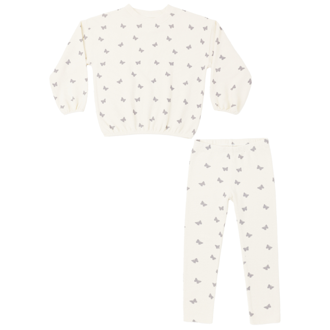 Spongey Knit Set | Butterfly Ditsy