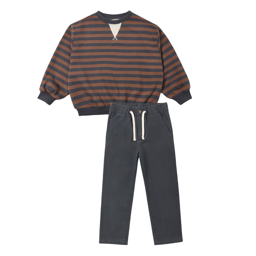 Oversized Crew + Kalen Pant Set | Mulberry & Midnight