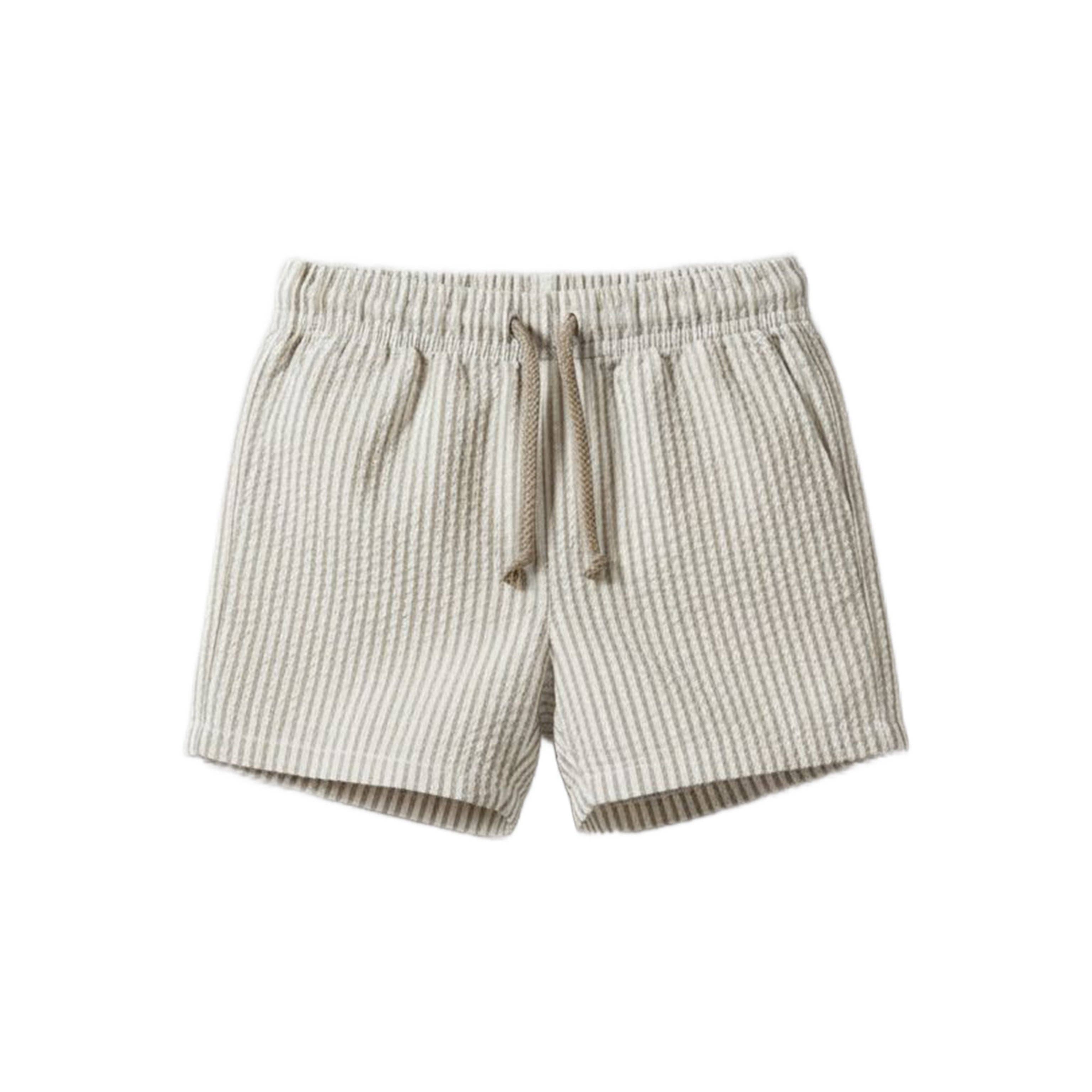Seersucker Shorts | Dune Stripe