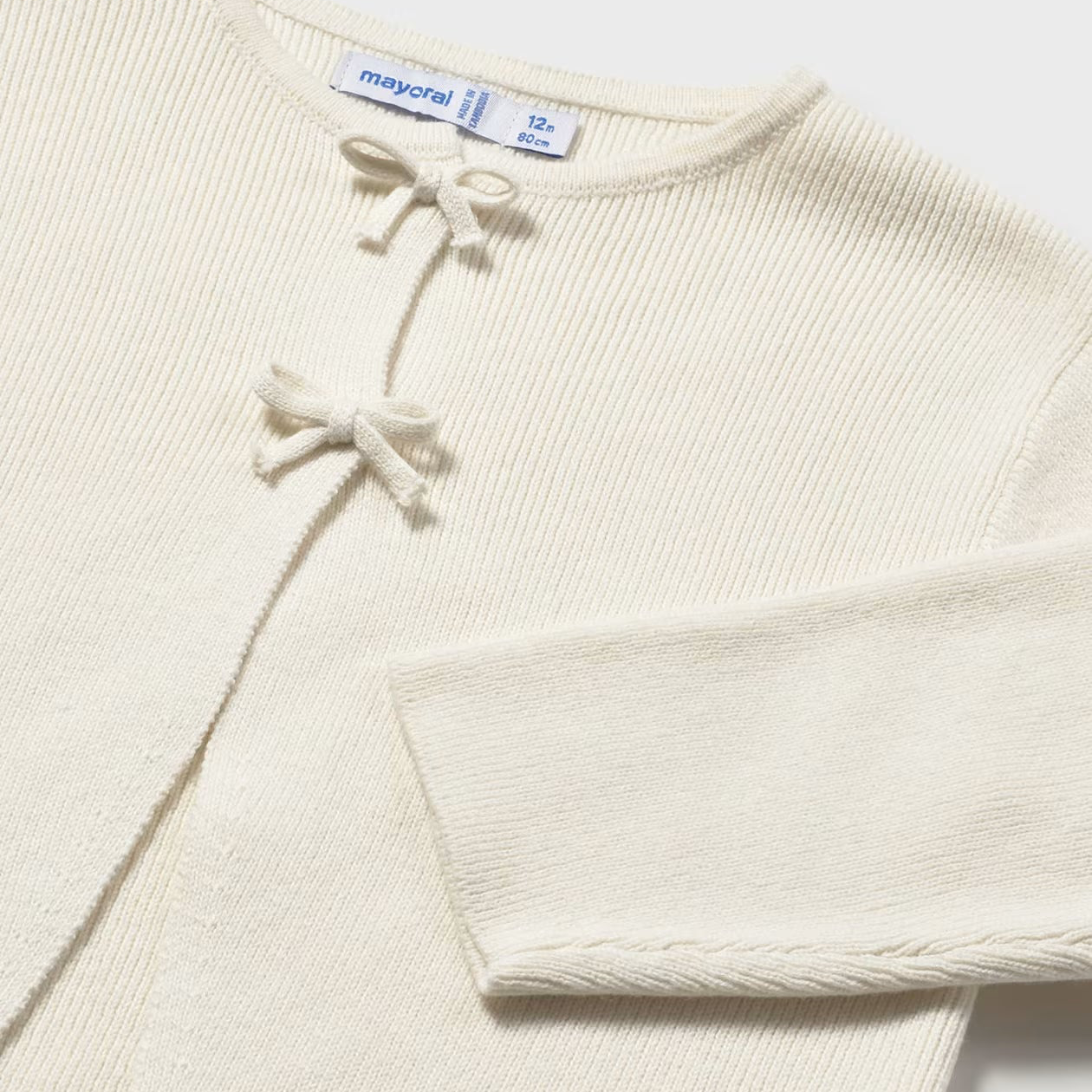 Bow Cardigan | Bone