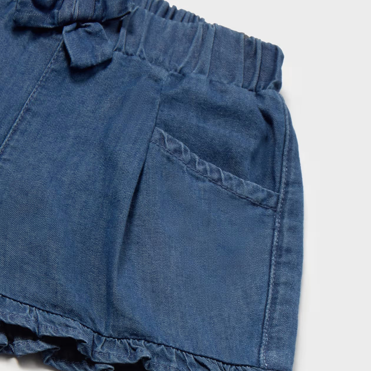 Dark Flowy Denim Shorts