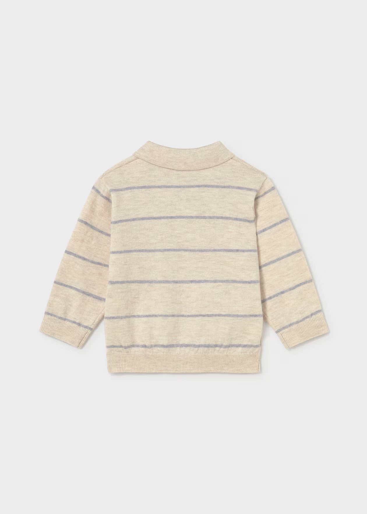 Long Sleeve Knit Polo | Stripes