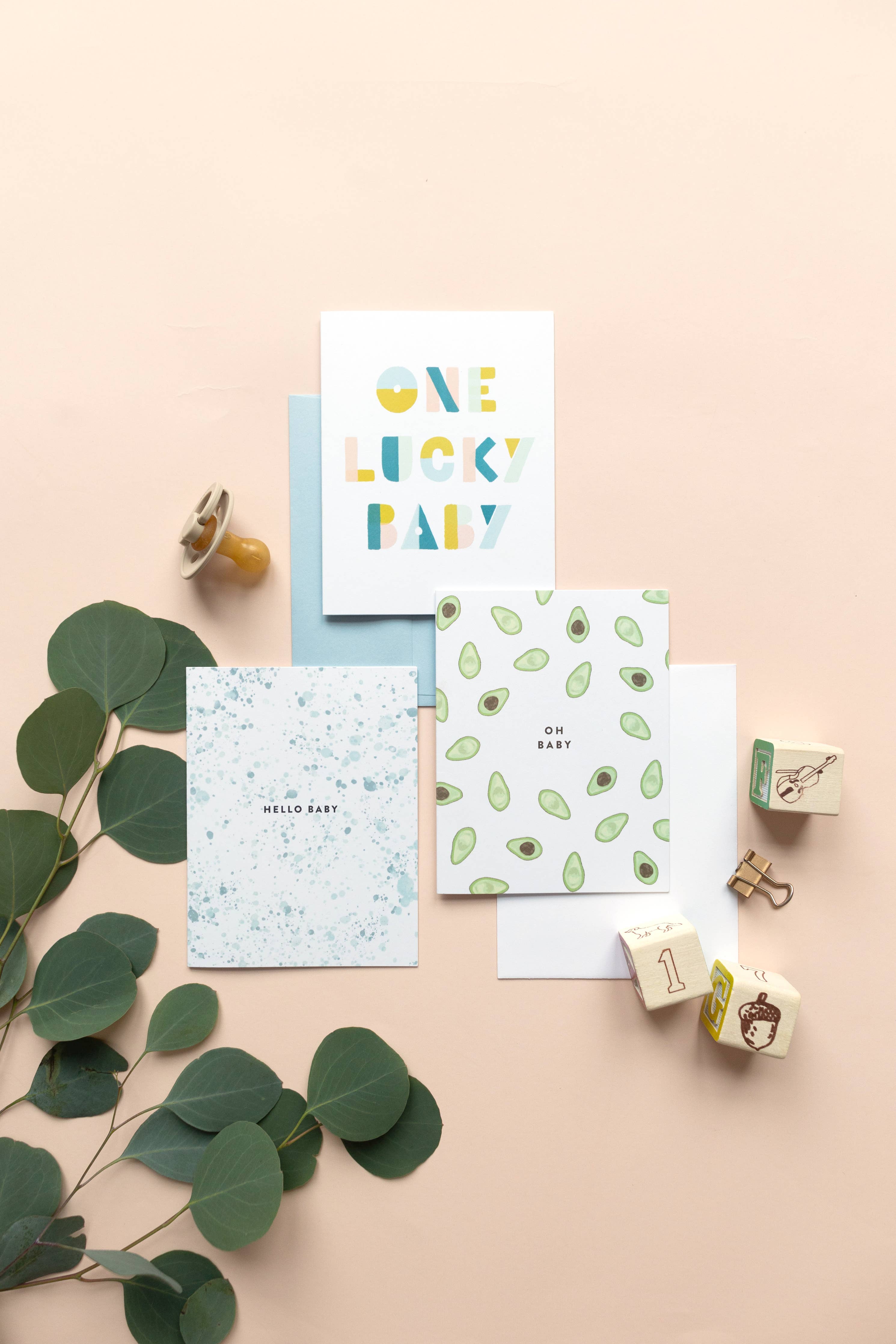 Oh Baby Avocado Pattern Card