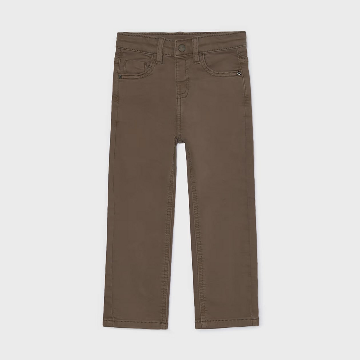 Boys Regular Fit Pants | Cacao