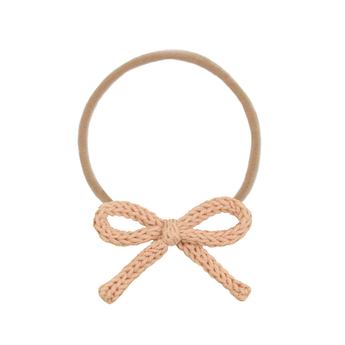 Crochet Nylon Bow Headband