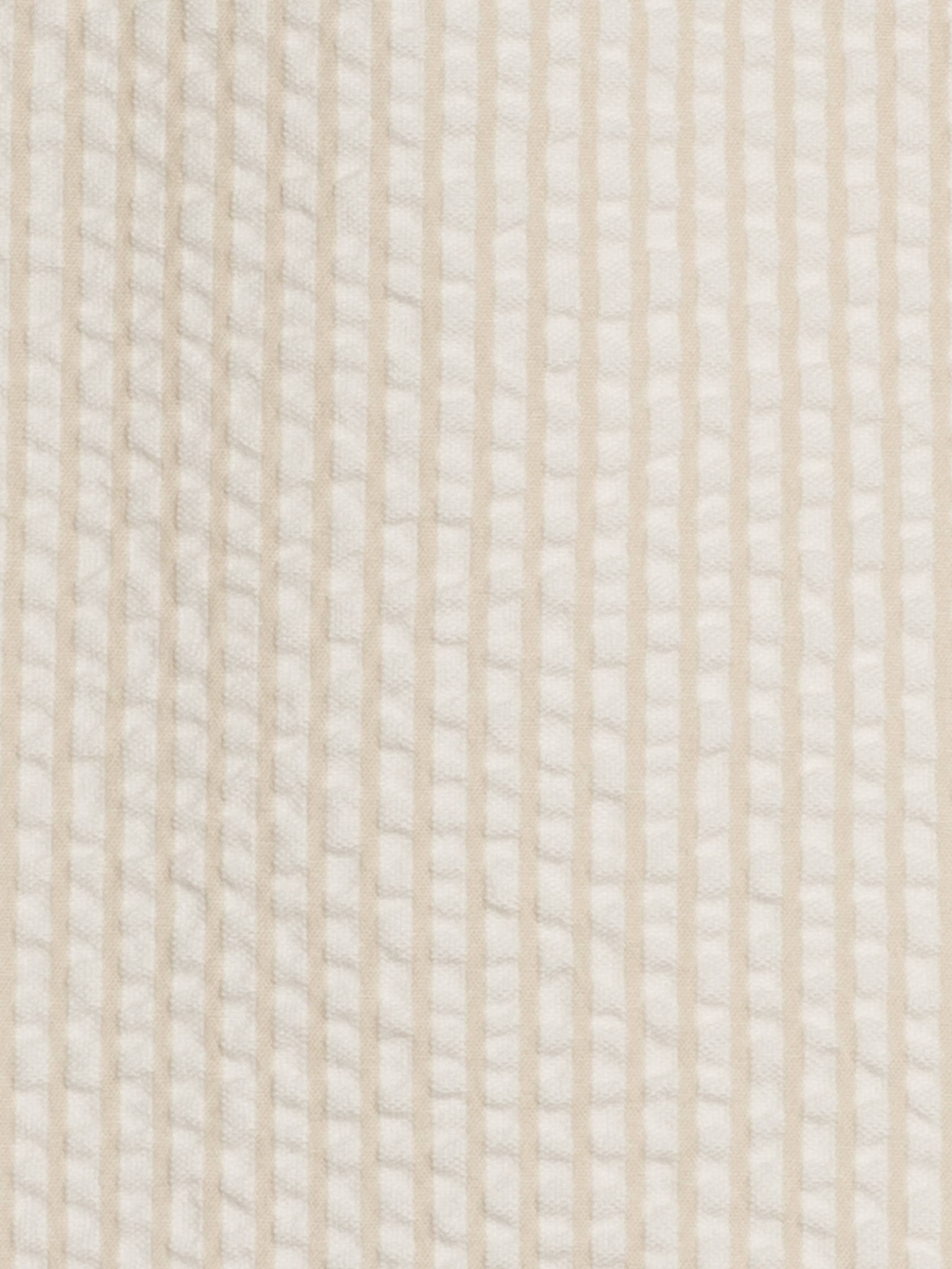 Mato Seersucker Collared Romper | Dune Stripe