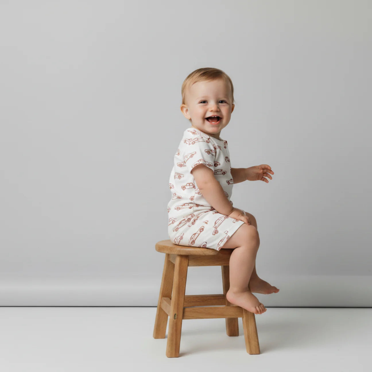 Short Zip Romper | Cars