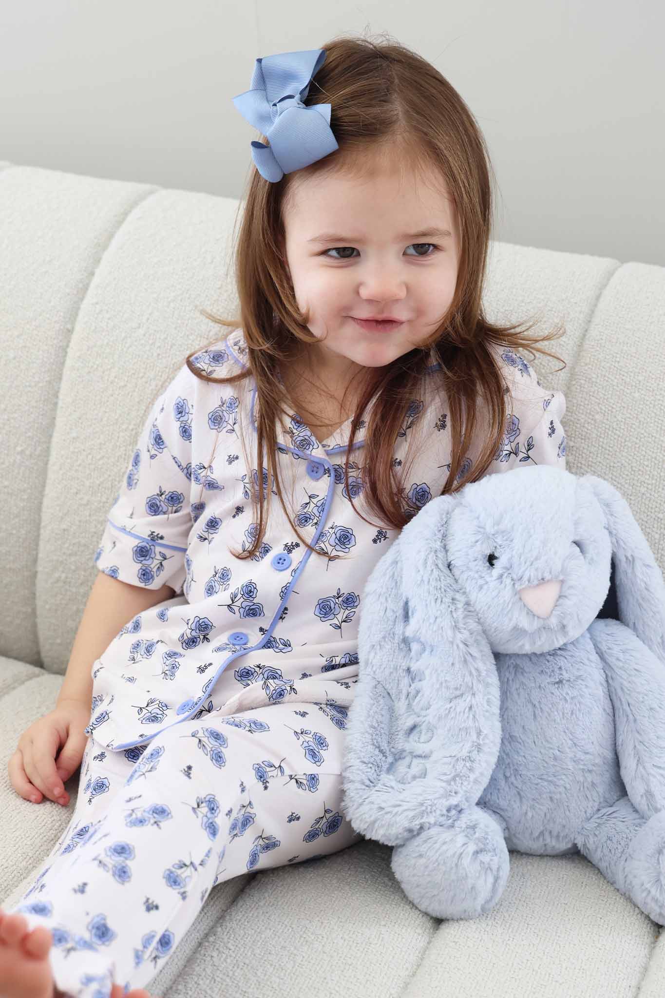 Girl's Two Piece Flare Lounge Set | Sapphire Garden