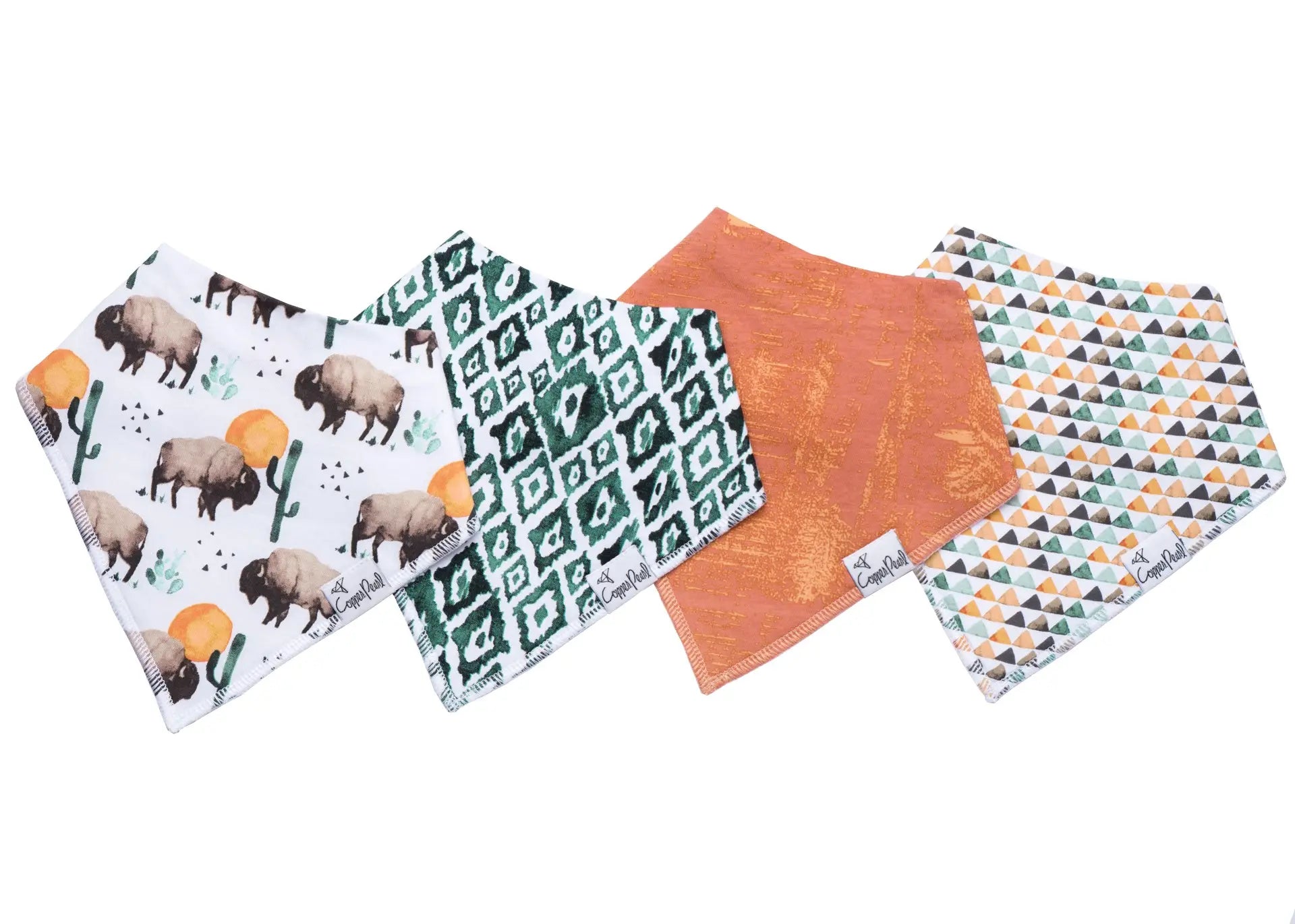 Copper Pearl Bandana Bib Set (4-pack)