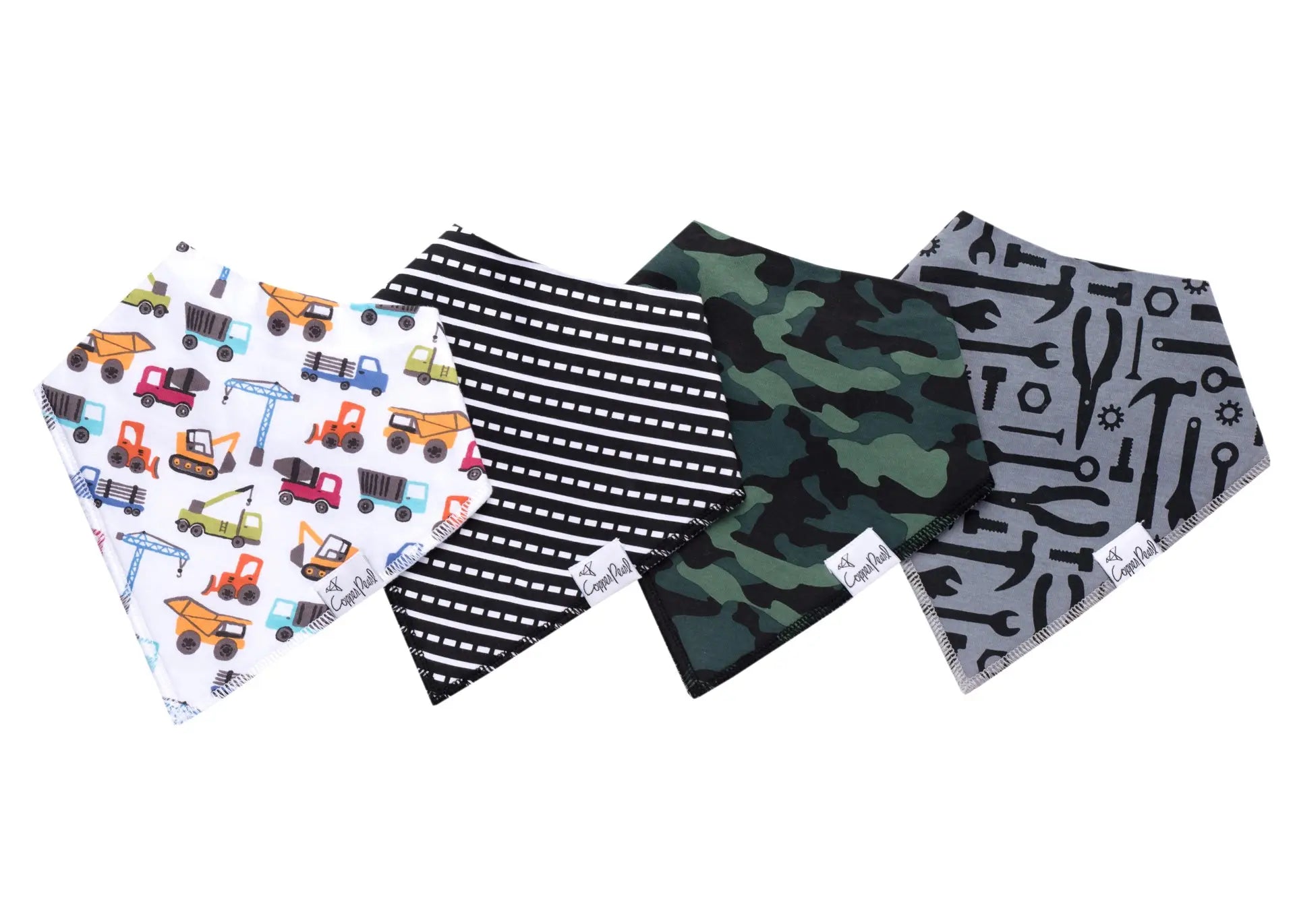 Copper Pearl Bandana Bib Set (4-pack)