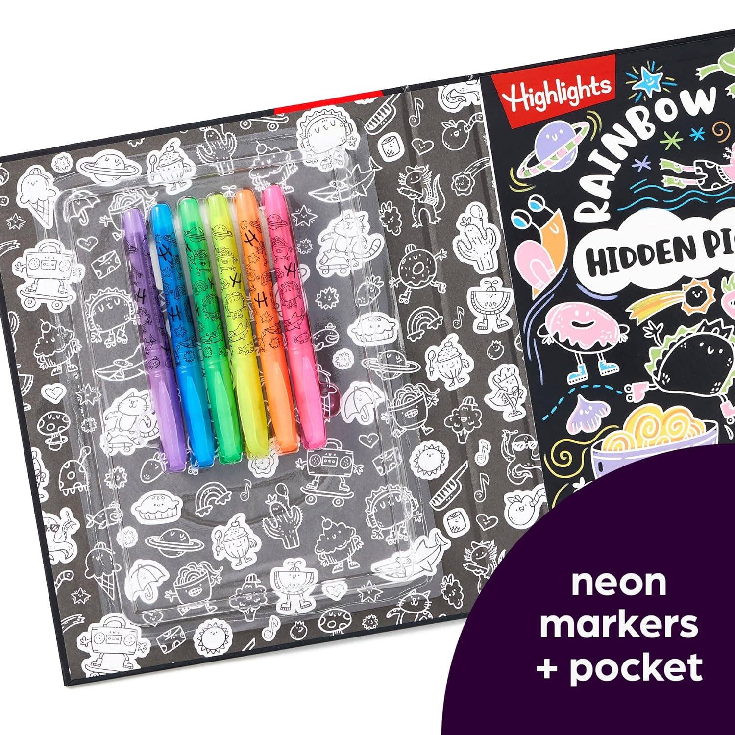 Rainbow Neon Hidden Pictures