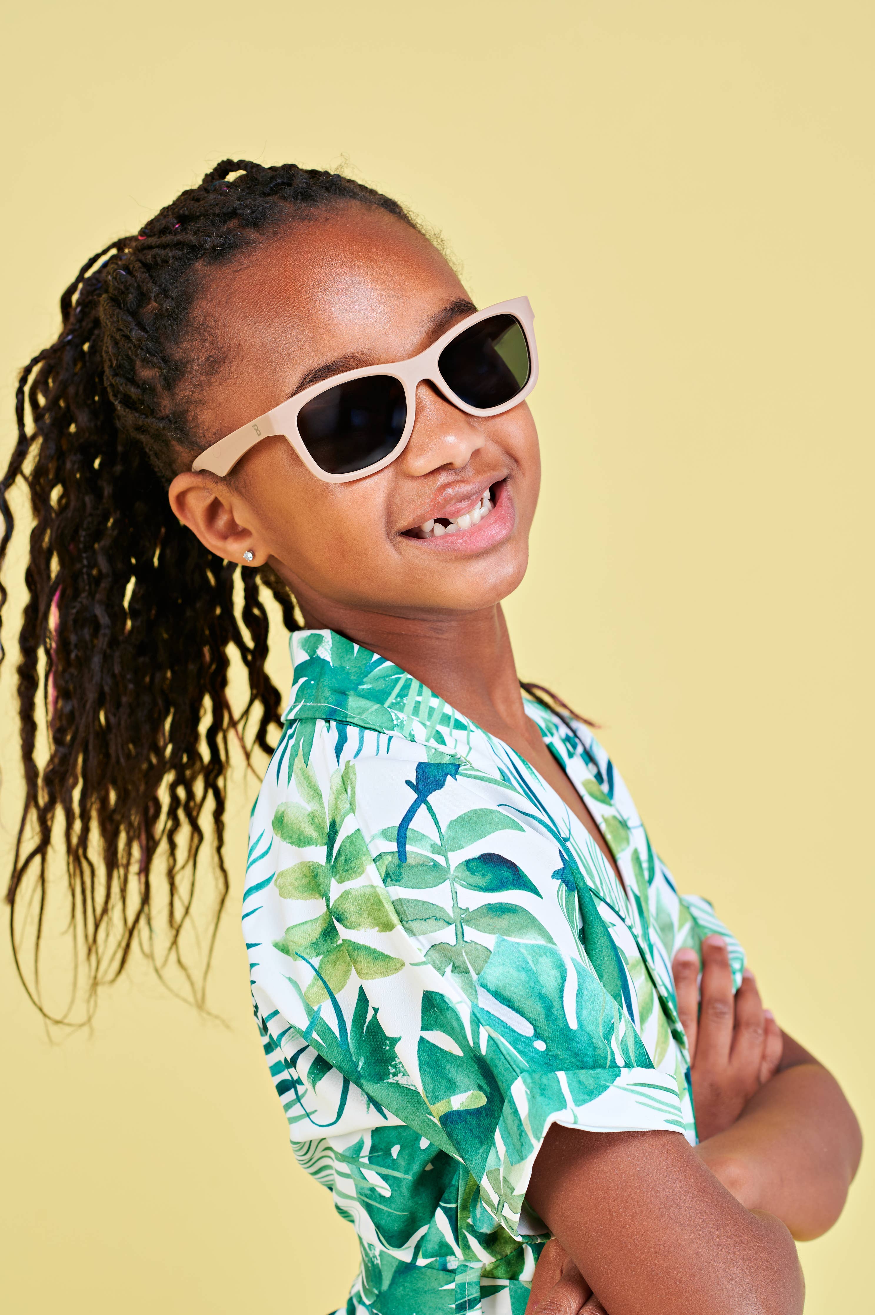 Kids Eco Collection: Navigator Sunglasses in Soft Sand