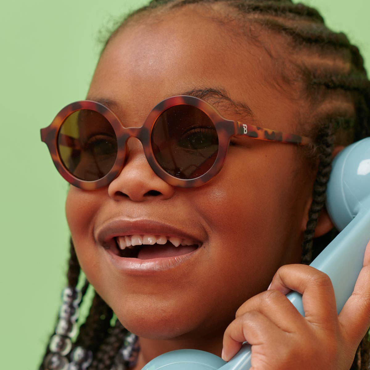 Classic Tortoise Euro Round Kids and Baby Sunglasses