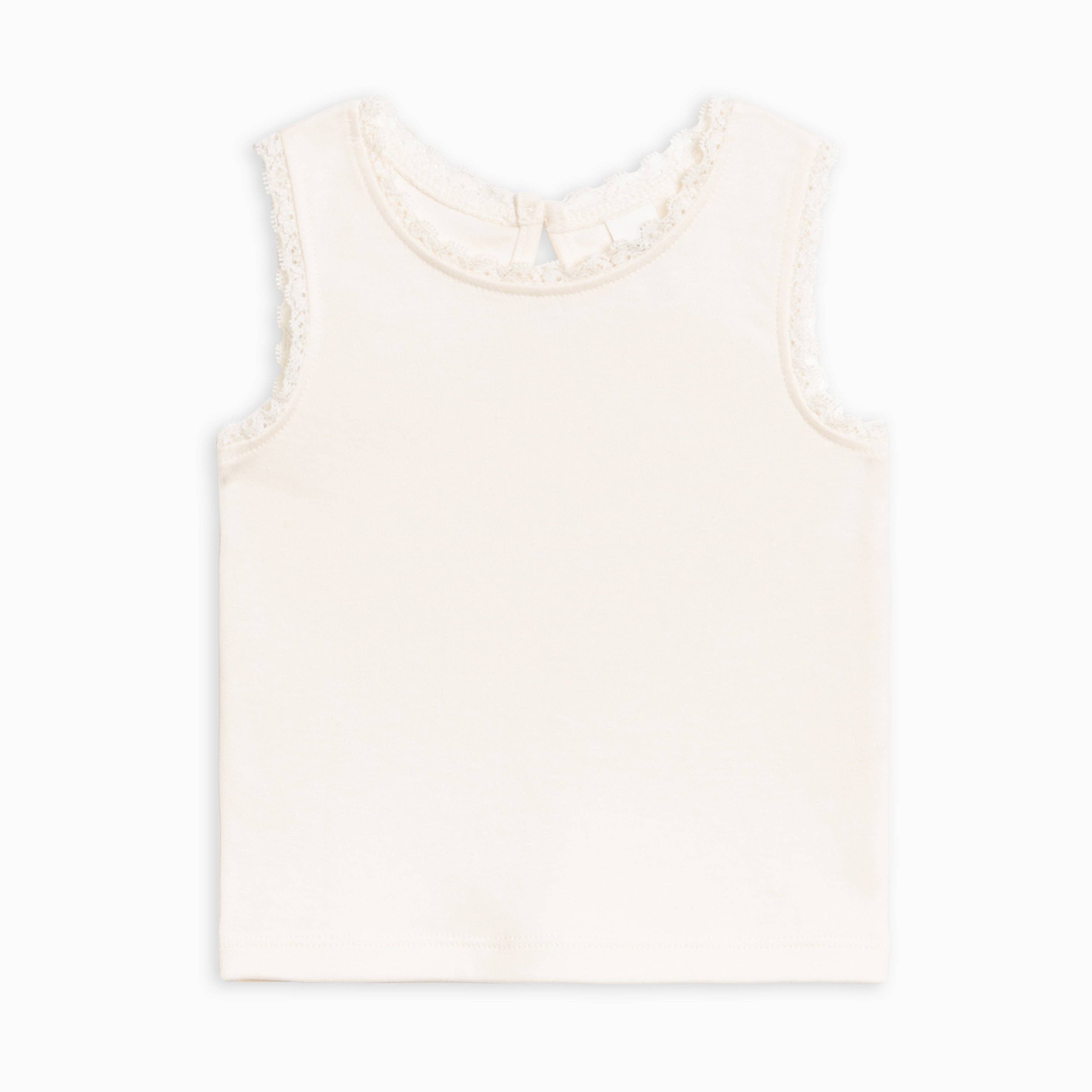Selene Lace Tank | Ivory
