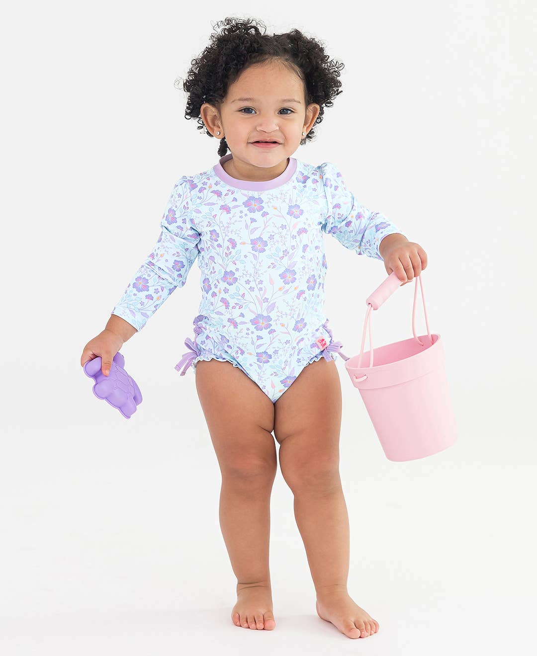 Fairytale Garden Long Sleeve One Piece Swimsuit