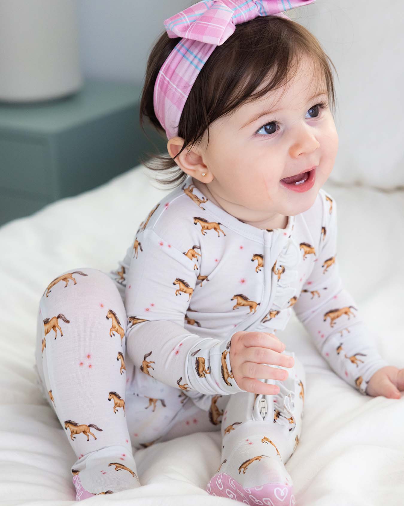 Juniper Ruffled Zippered Footie