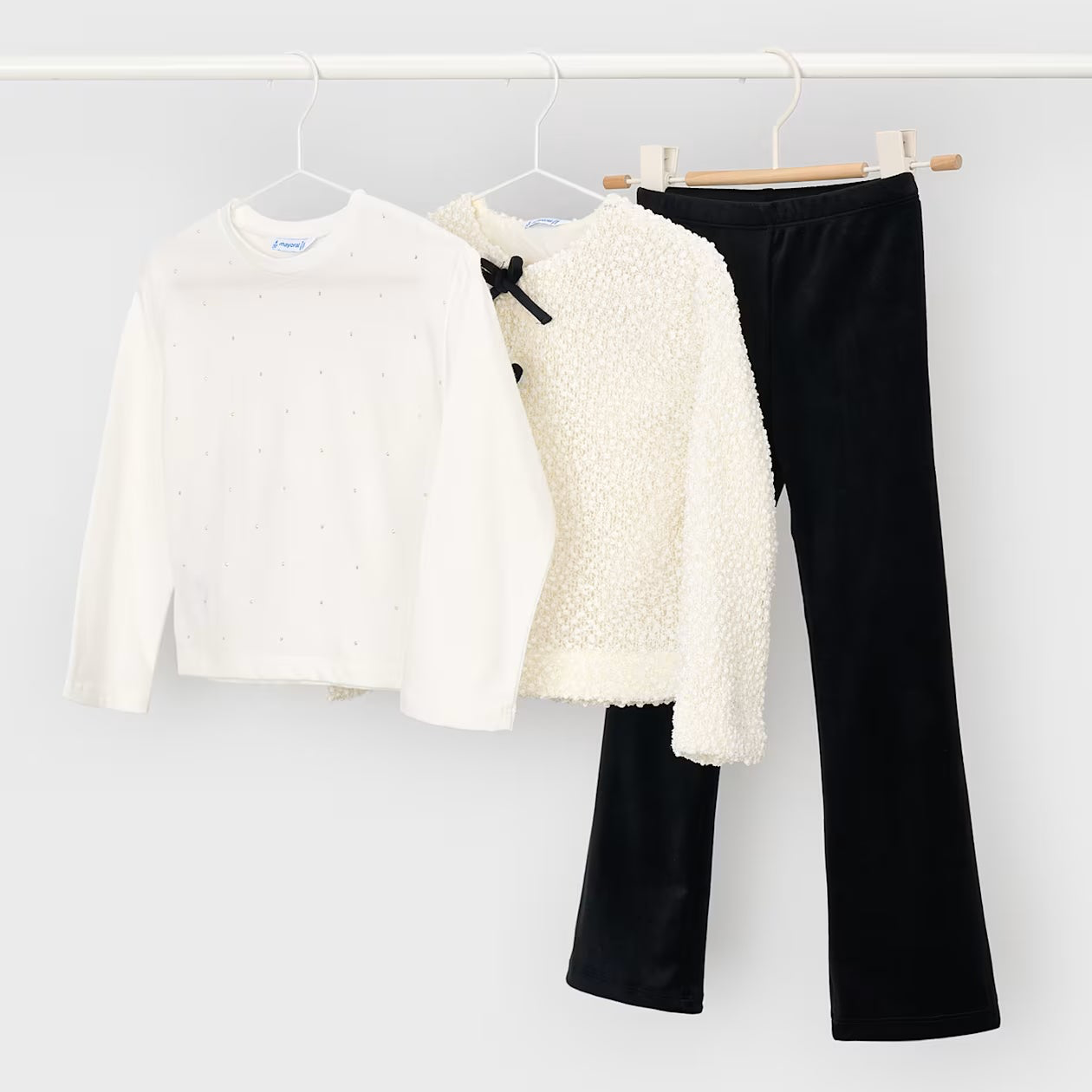 Bow Sweater & Legging Set (3-Piece) | Black