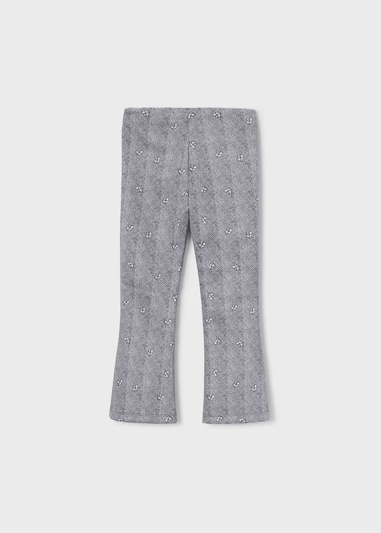 Faux Suede Flare Leggings with Gem Detail
