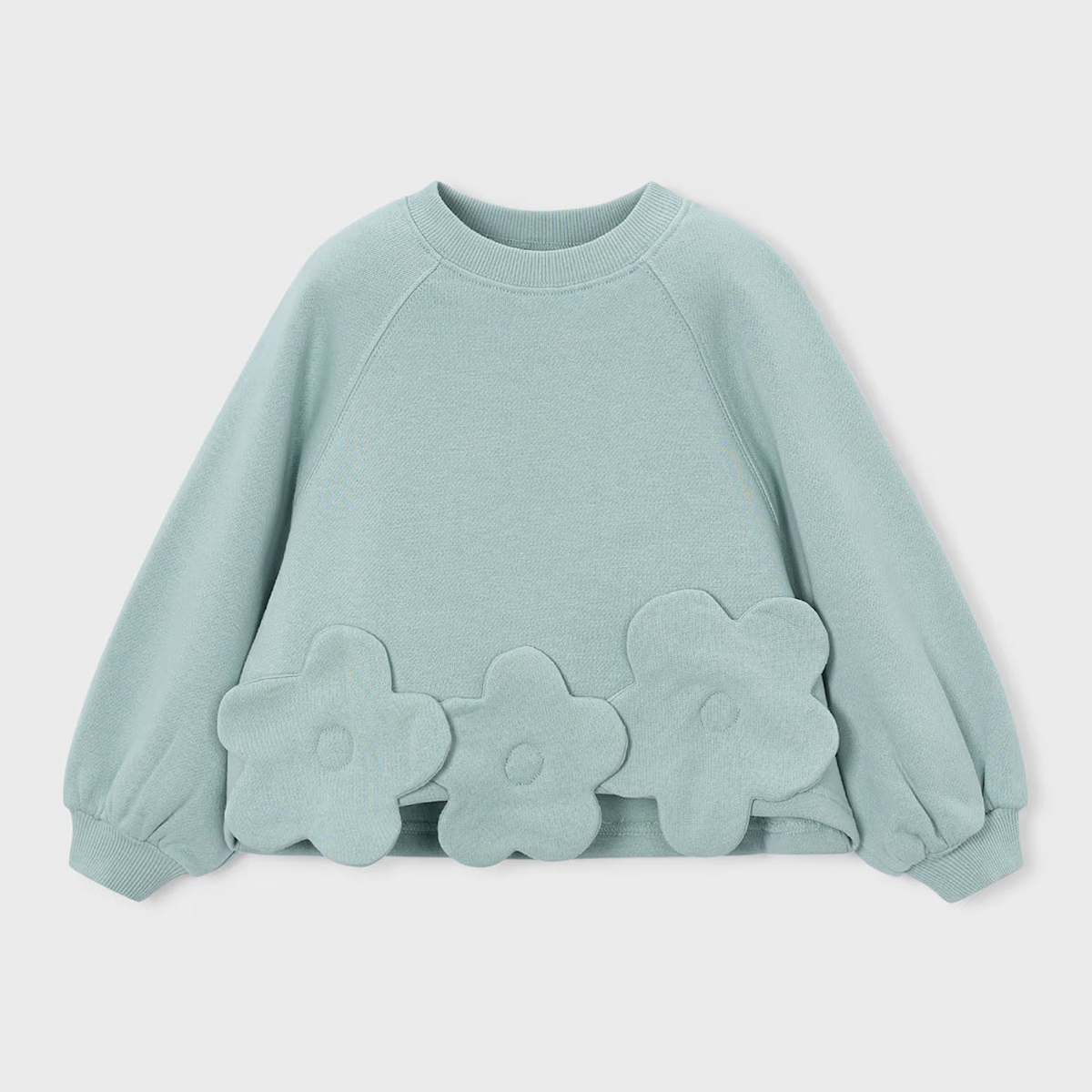 Flower Applique Sweatshirt