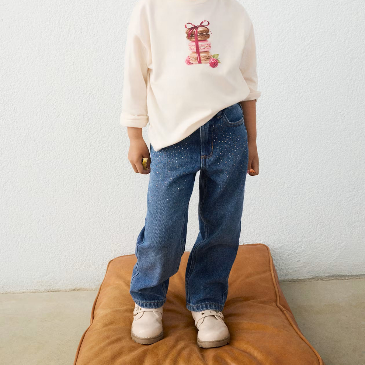 Girl Printed Denim