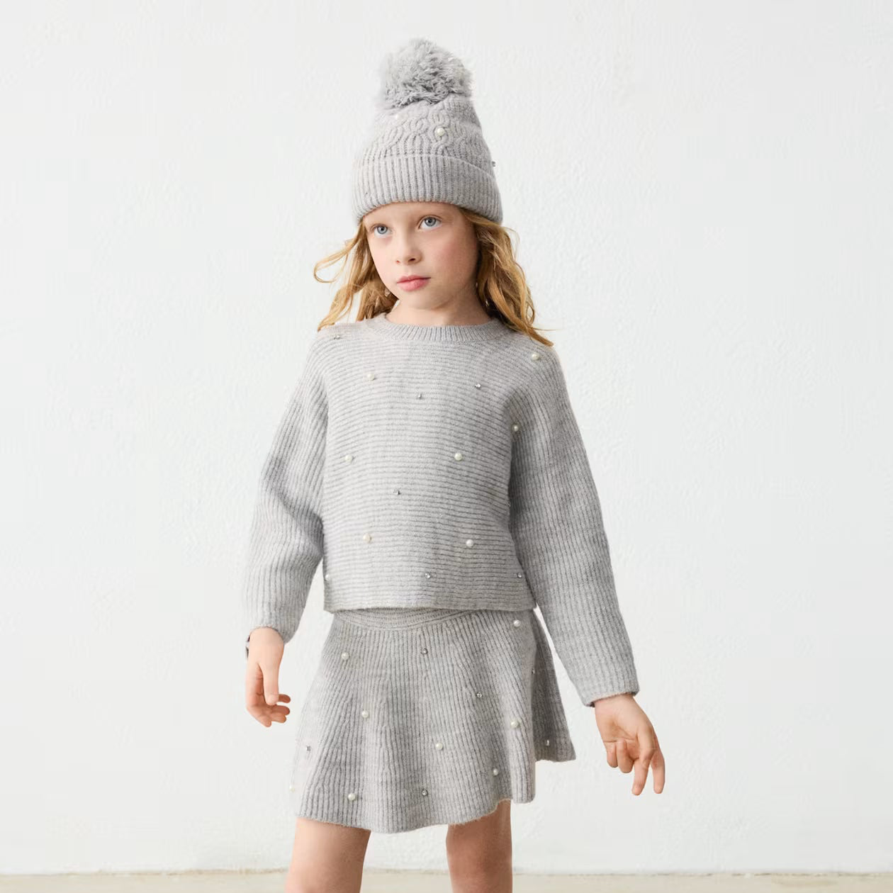 Embellished Sweater | Grey