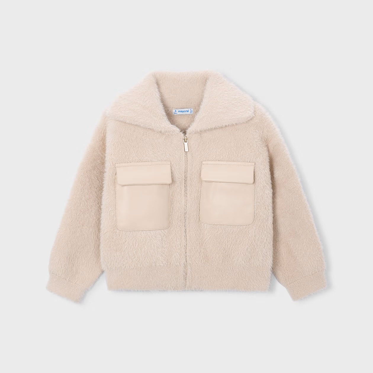Zip-Up Sweatshirt | Cream