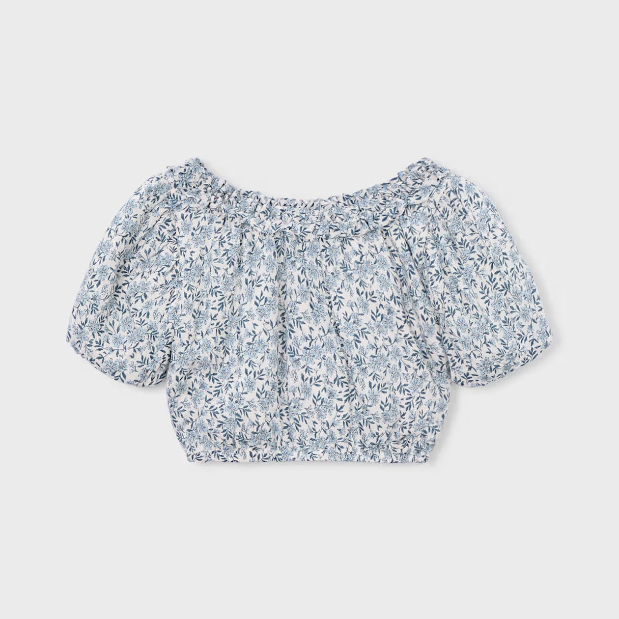 Floral Dobby Top + Skirt Set