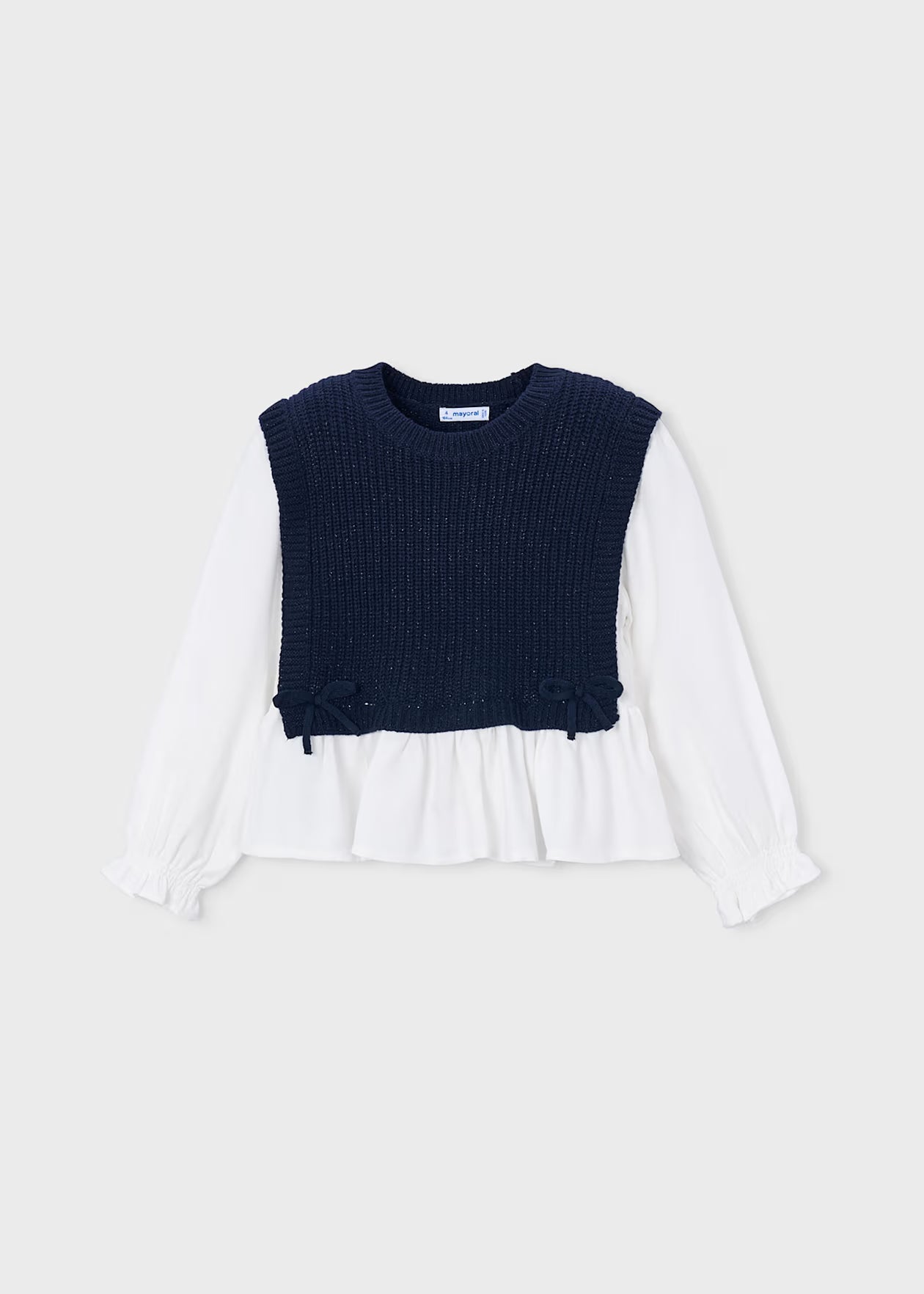 Vest Blouse | Navy