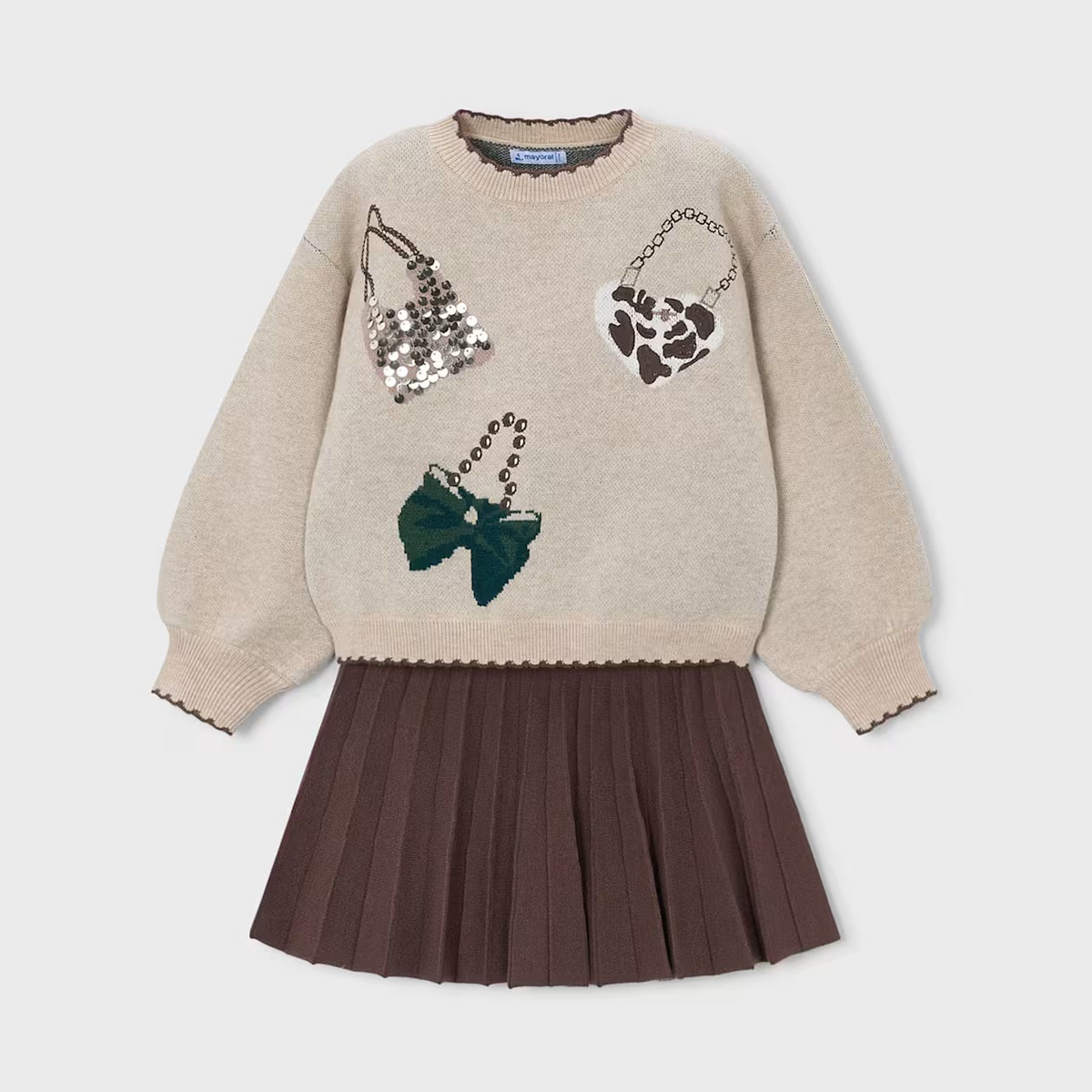 Sweater & Skirt Set | Purses