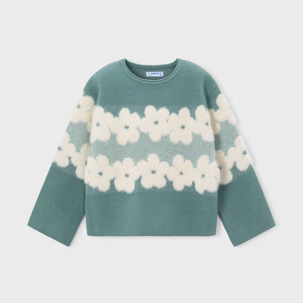Flower Sweater | Teal