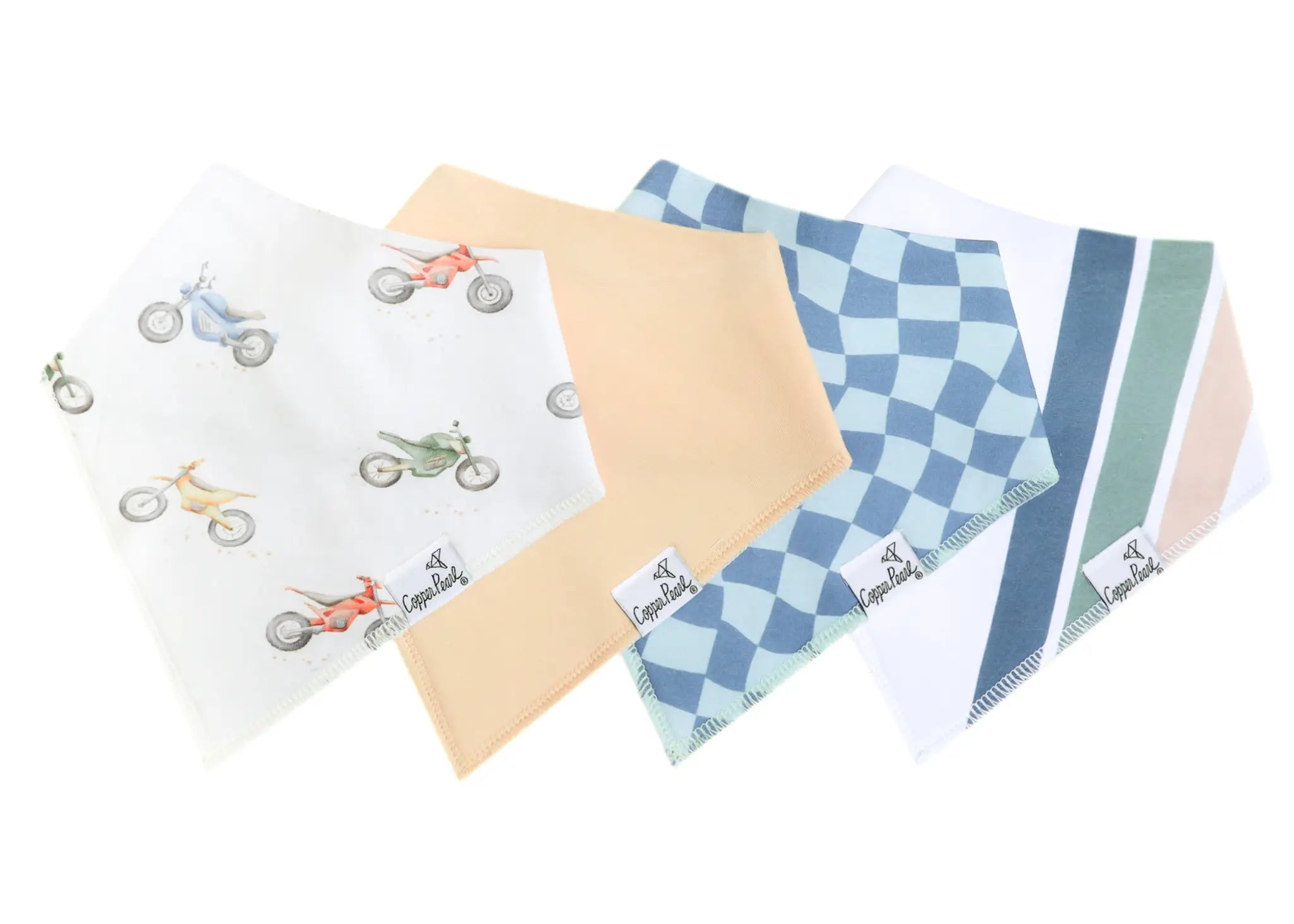 Copper Pearl Bandana Bib Set (4-pack)