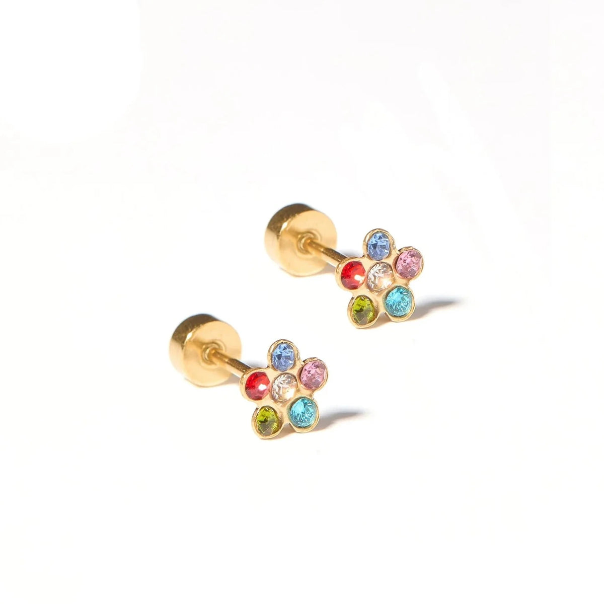 Screwback Stud Earrings | Lyla Flower Multi