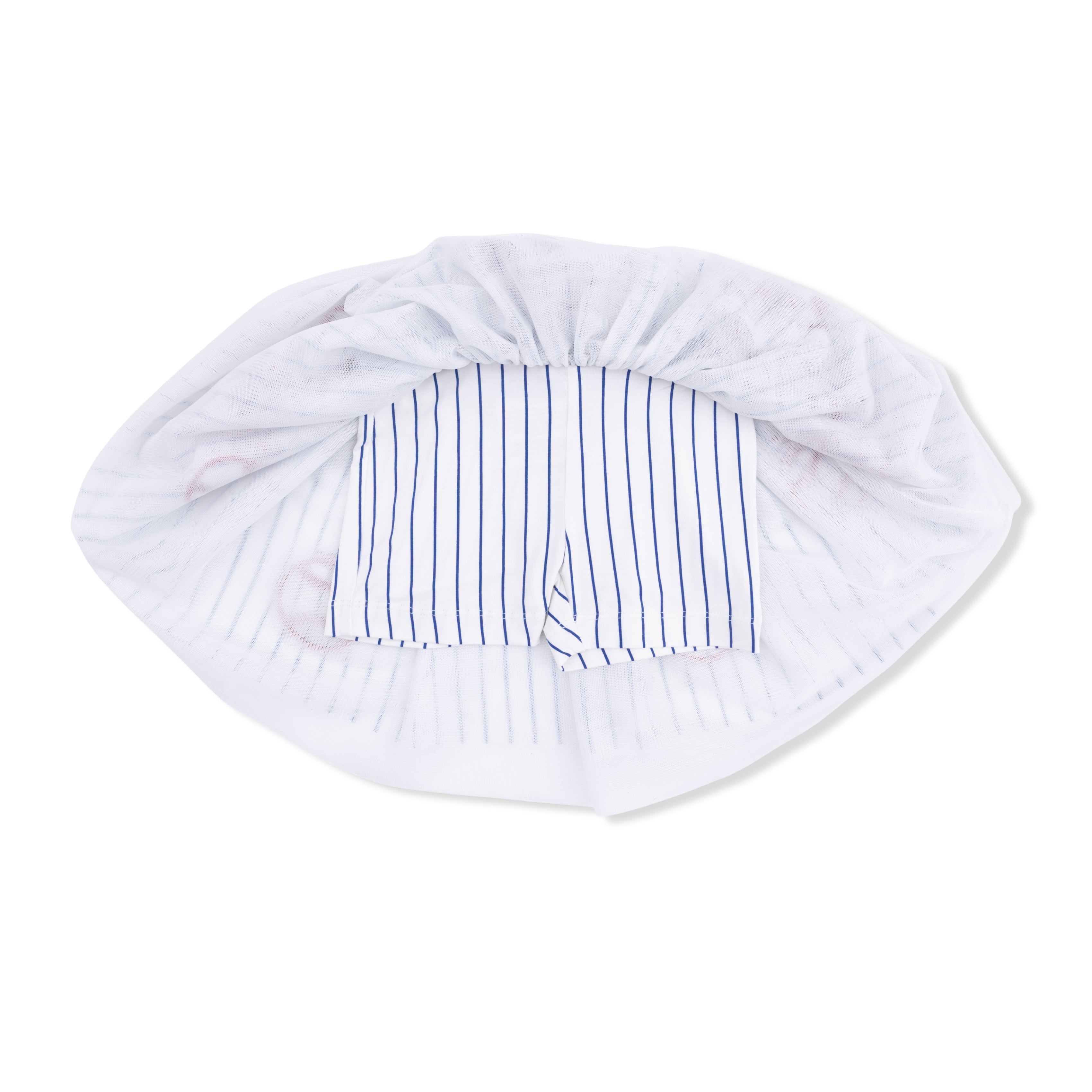 Tutu Skirt w/ Bike Shorts | Baseball Stripe