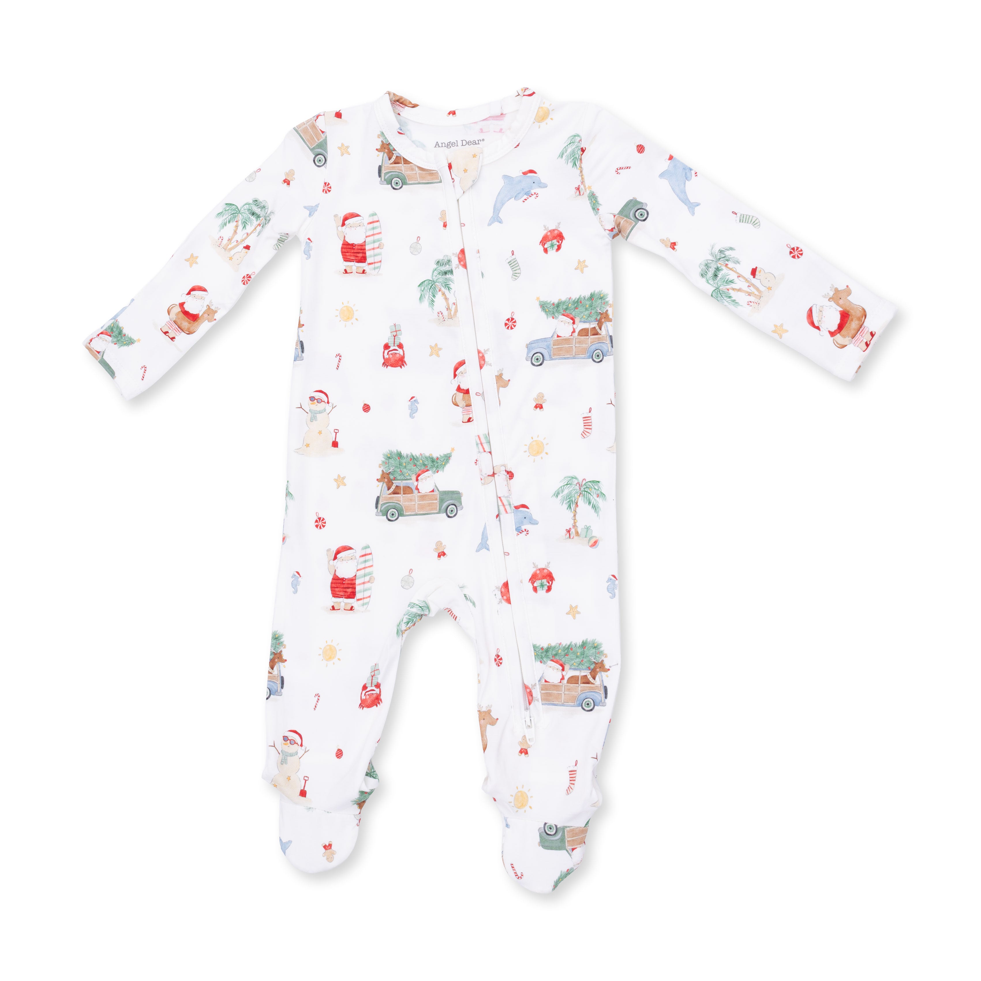 2 Way Zipper Footie | Beach Christmas