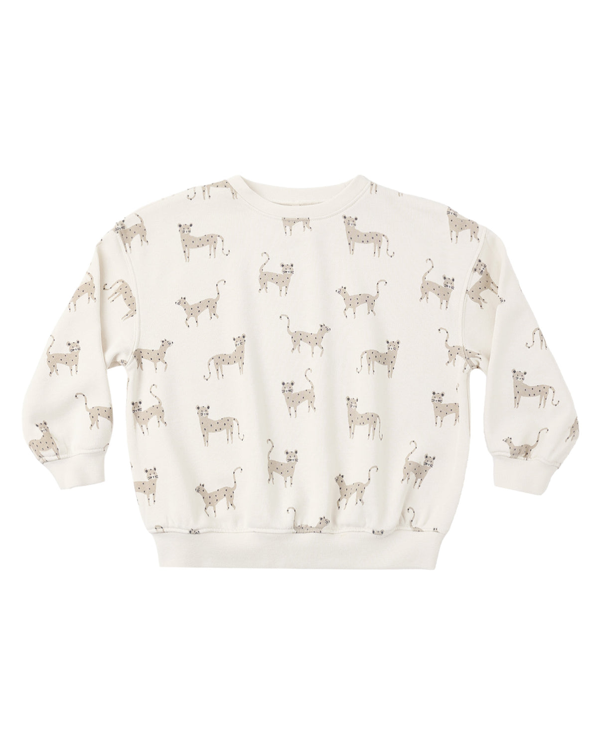 Relaxed Sweatshirt + Jogger Sweatpants | Leopards