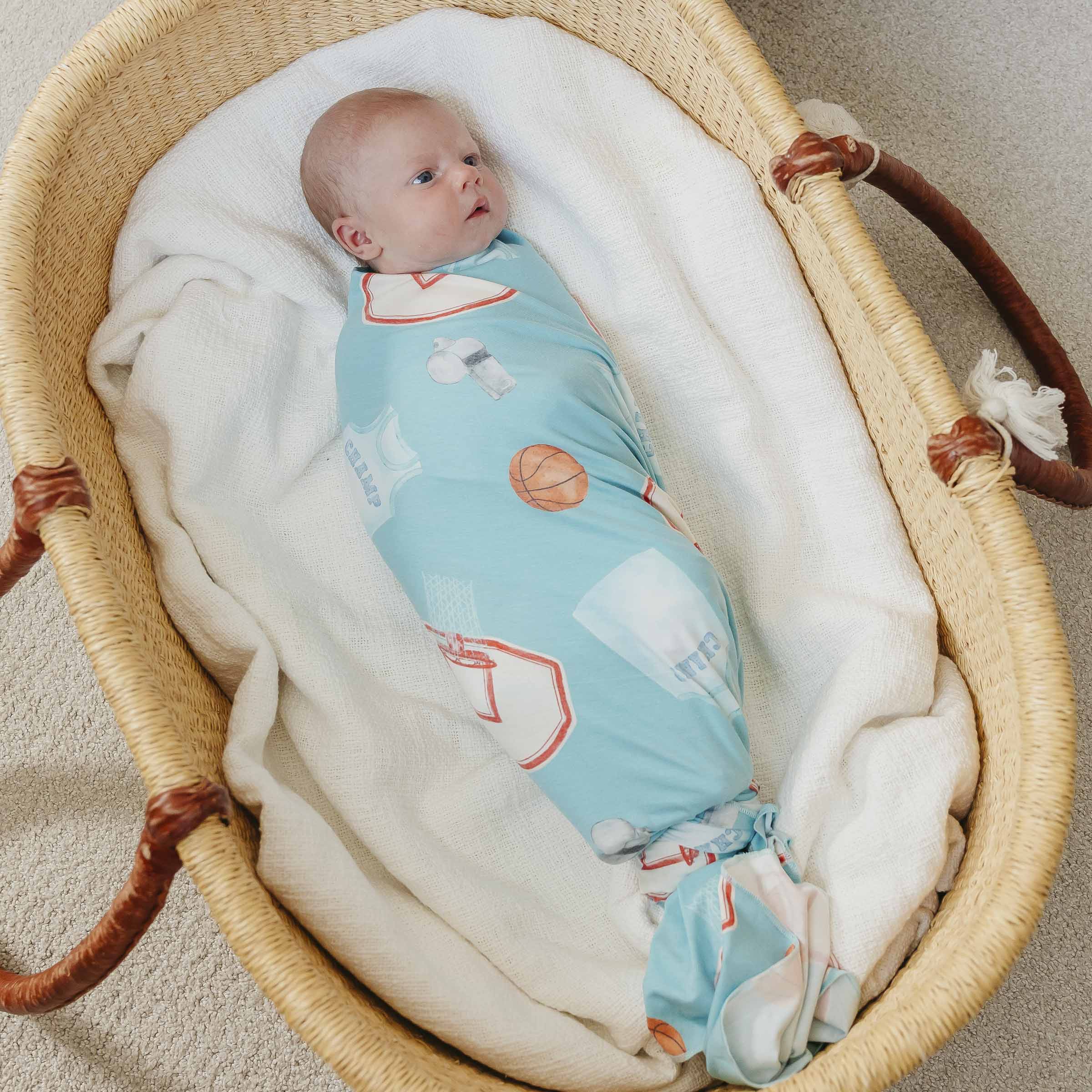 Copper Pearl Knit Swaddle Blanket