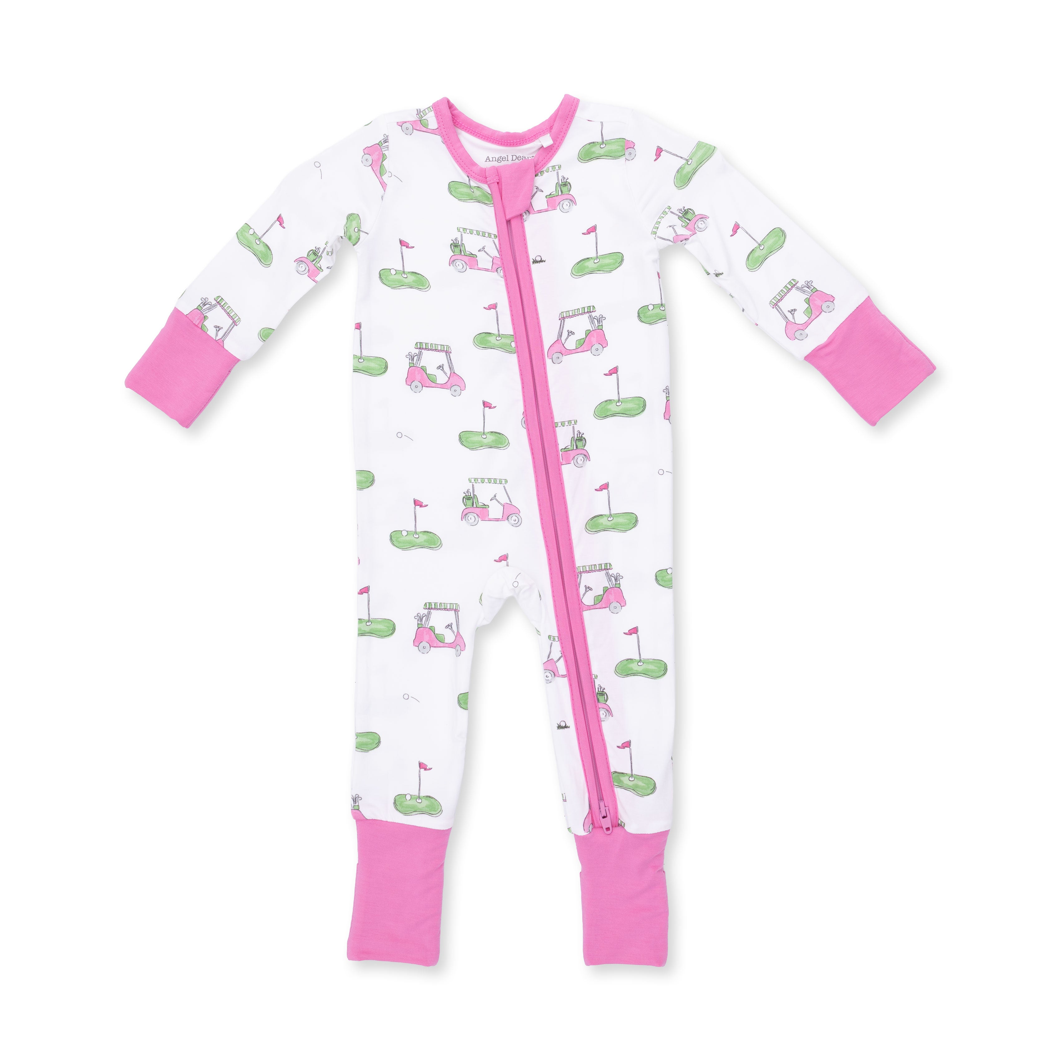Convertible Romper | Golf Carts Pink