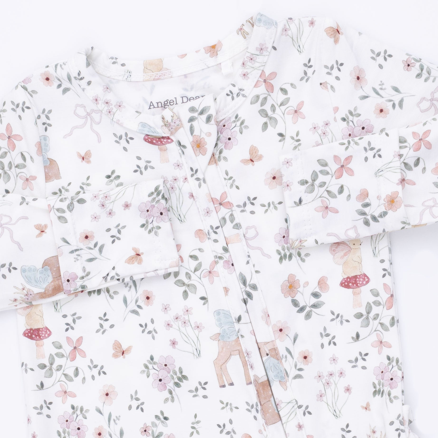 2 Way Zipper Ruffle Footie | Enchanted Woodland