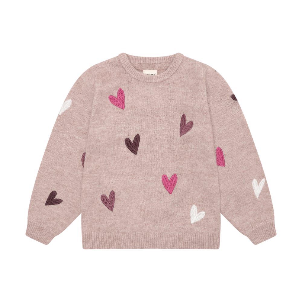 Heart Pullover Knit | Blush