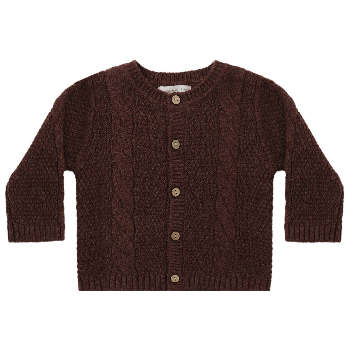 Knit Cardigan | Black Cherry