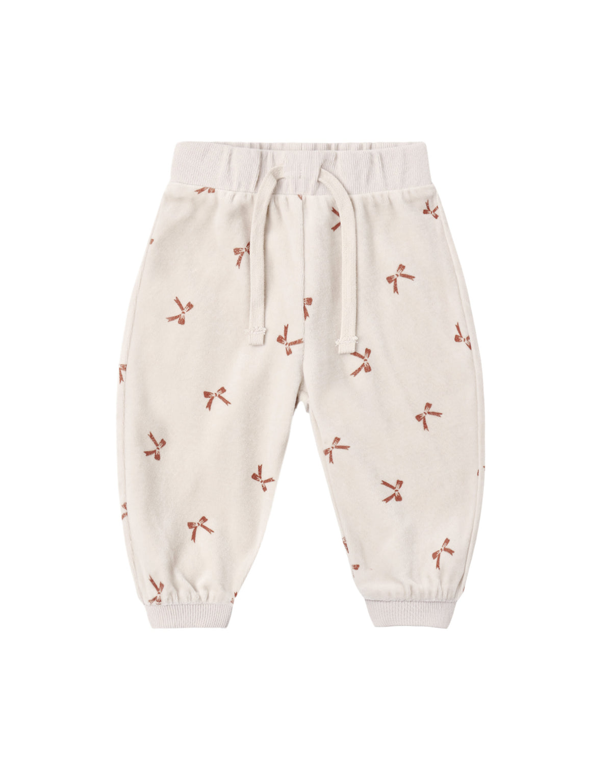 Velour Relaxed Sweatshirt + Sweatpants | Red Bows