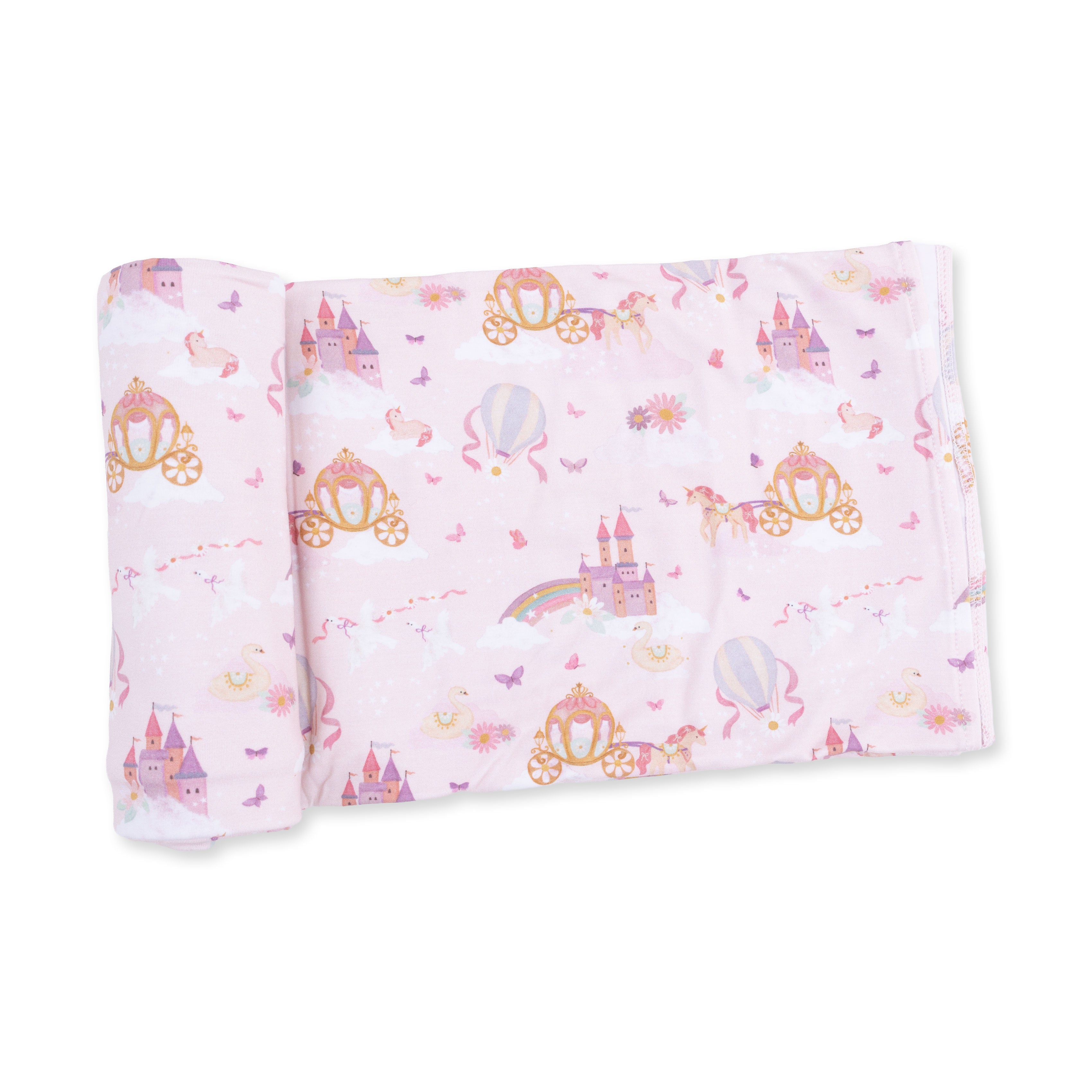 Swaddle Blanket | Princess Unicorns & Castles