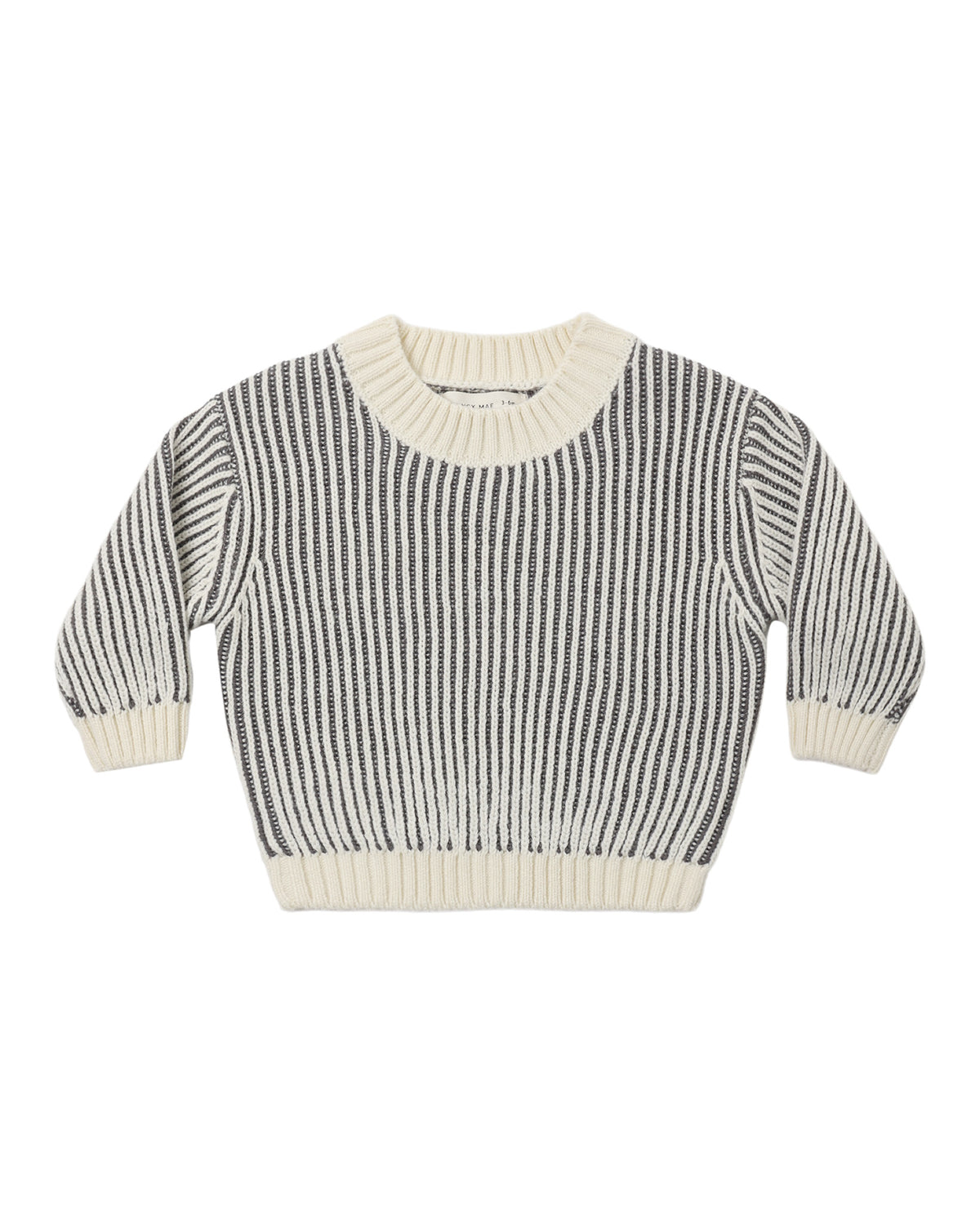 Relaxed Knit Sweater | Midnight Stripe