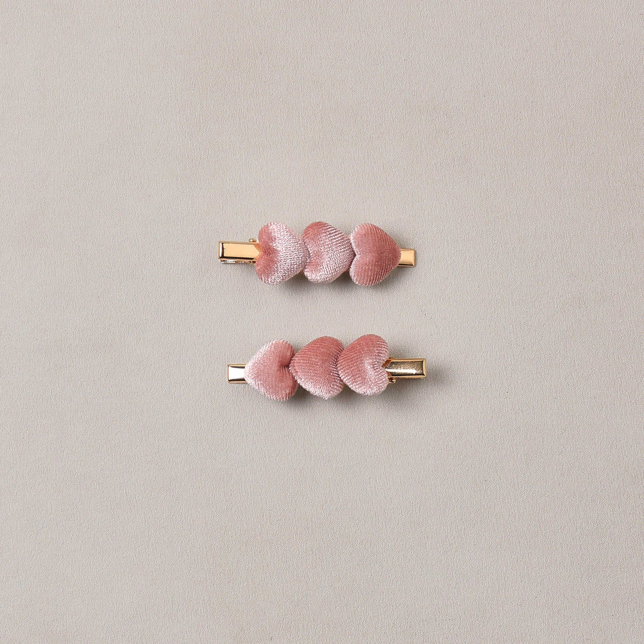 Velvet Heart Clips | Spice