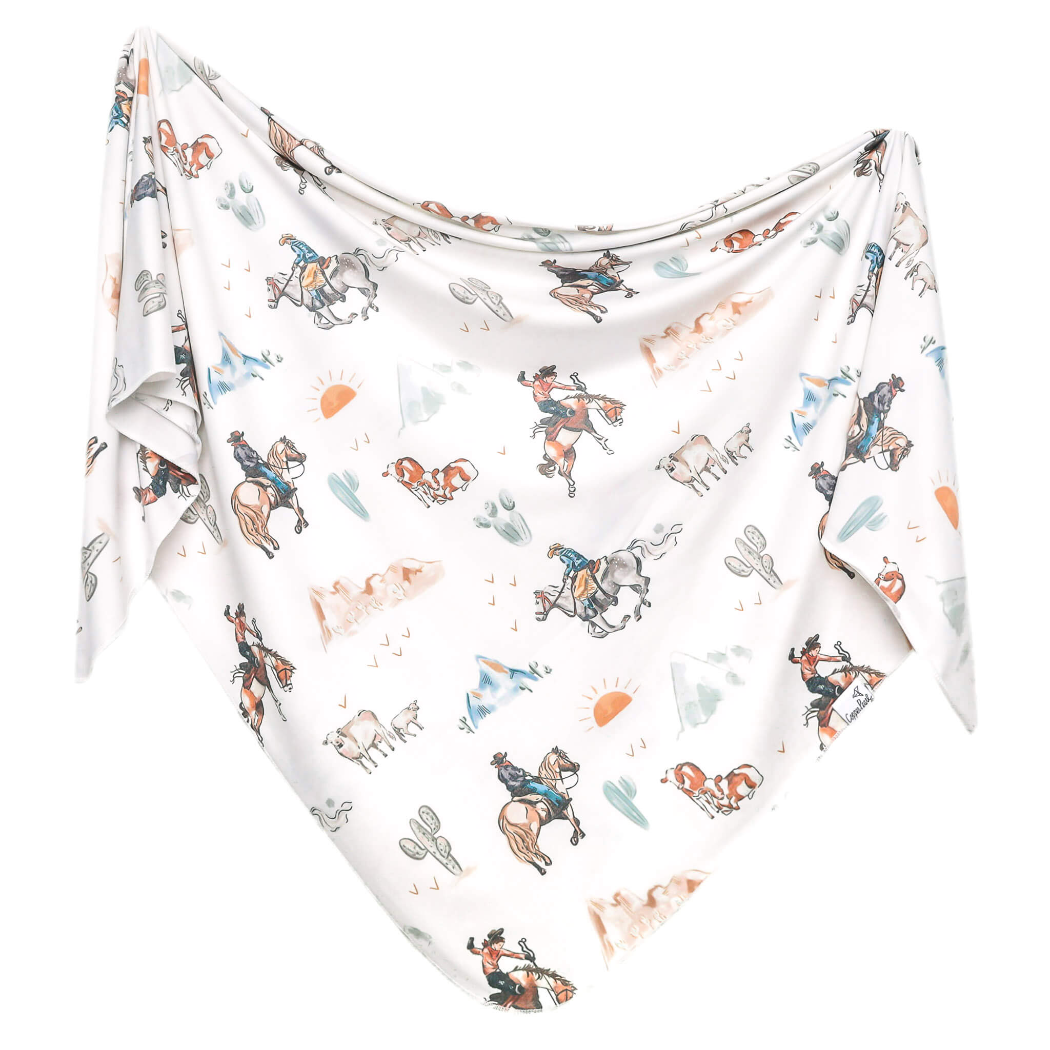 Copper Pearl Knit Swaddle Blanket