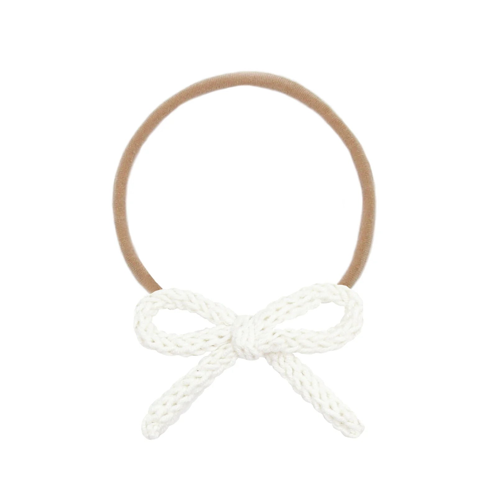Crochet Nylon Bow Headband
