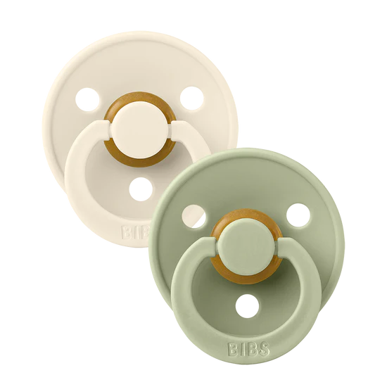 BIBS Pacifier Original Natural Rubber Latex 2PK