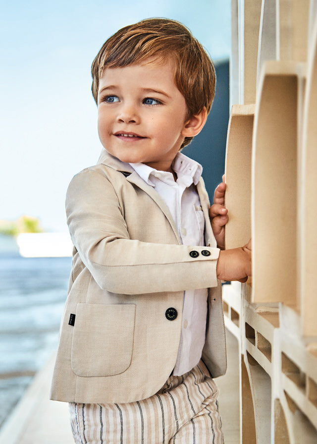 Beige Linen Jacket