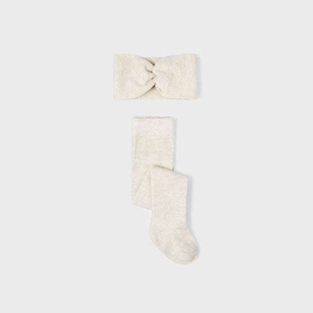 Champagne Tights and Headband Set